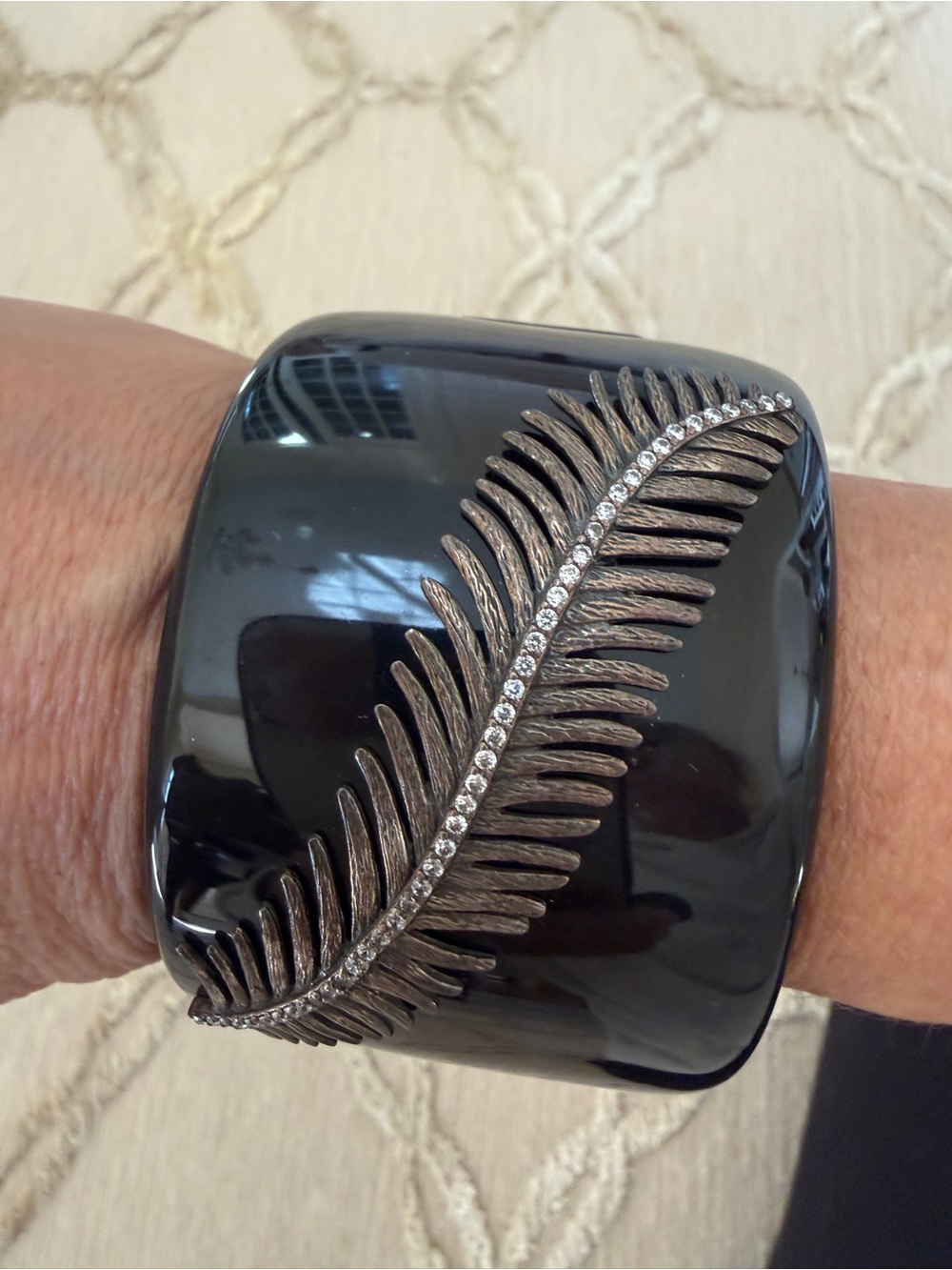 MIRIM 925 Sterling Silver Marked Jewelry Piece - Black Finish
